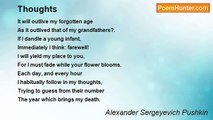 Alexander Sergeyevich Pushkin - Thoughts