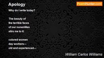 William Carlos Williams - Apology