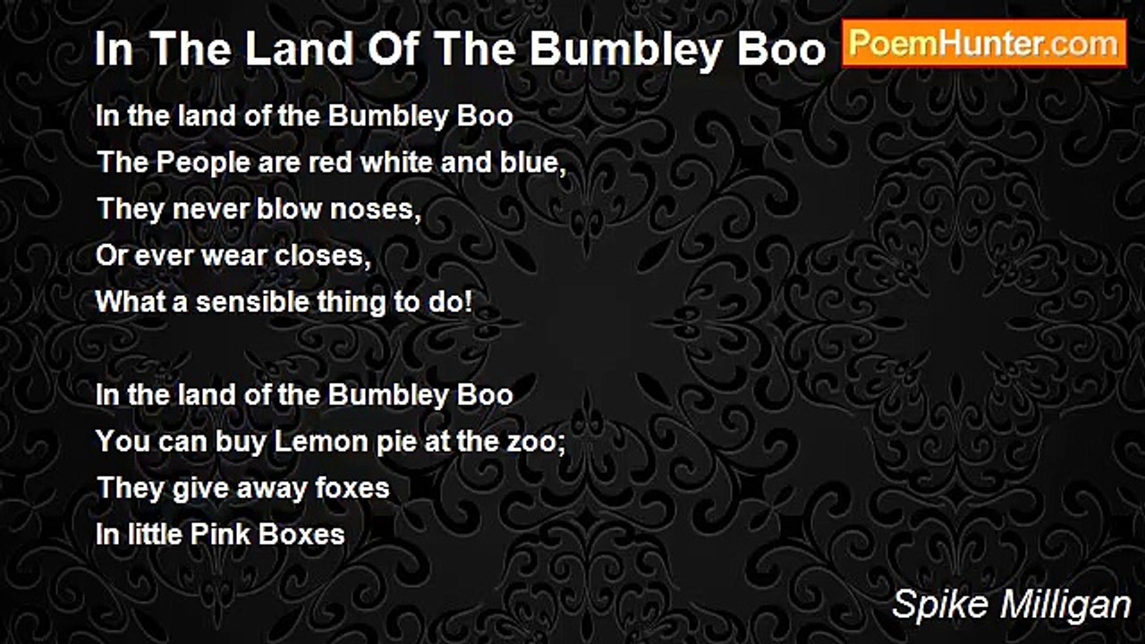 Spike Milligan - In The Land Of The Bumbley Boo