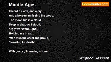 Siegfried Sassoon - Middle-Ages