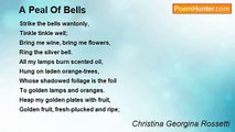 Christina Georgina Rossetti - A Peal Of Bells