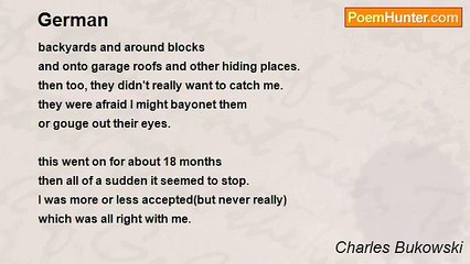 Charles Bukowski - German