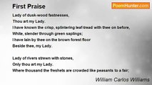 William Carlos Williams - First Praise