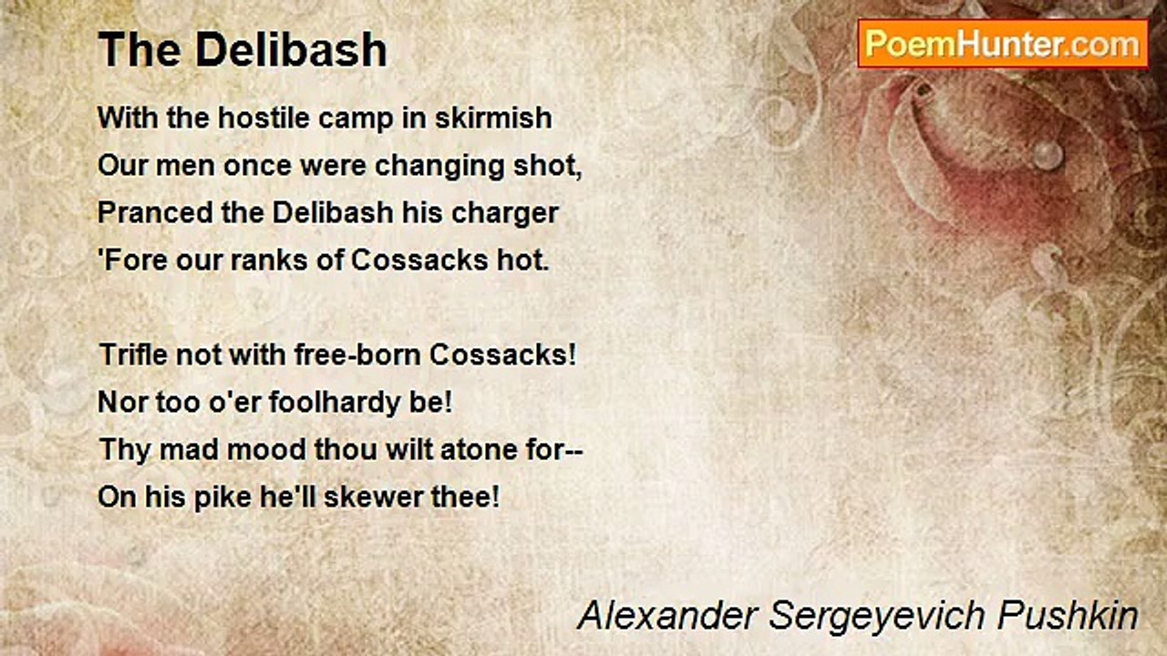 Alexander Sergeyevich Pushkin - The Delibash