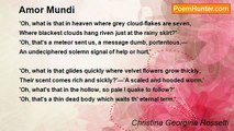 Christina Georgina Rossetti - Amor Mundi