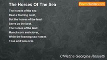 Christina Georgina Rossetti - The Horses Of The Sea