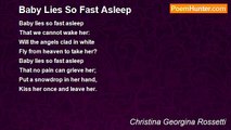 Christina Georgina Rossetti - Baby Lies So Fast Asleep