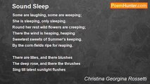 Christina Georgina Rossetti - Sound Sleep