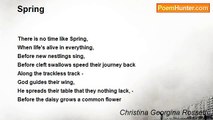 Christina Georgina Rossetti - Spring