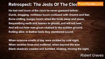 Robert Graves - Retrospect: The Jests Of The Clock