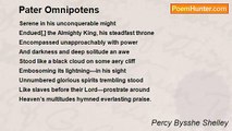 Percy Bysshe Shelley - Pater Omnipotens