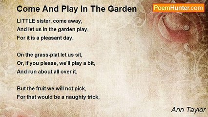 Ann Taylor - Come And Play In The Garden