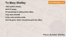 Percy Bysshe Shelley - To Mary Shelley