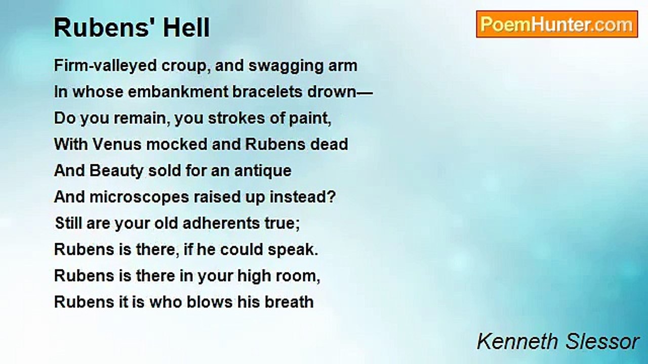 Kenneth Slessor - Rubens' Hell