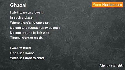 Mirza Ghalib - Ghazal