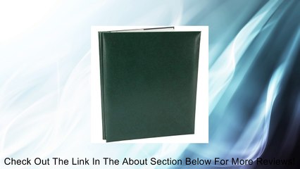 8.5"X11" TOP LOADING STANDARD COLOR LEATHERETTE COVER Review