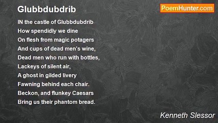 Kenneth Slessor - Glubbdubdrib