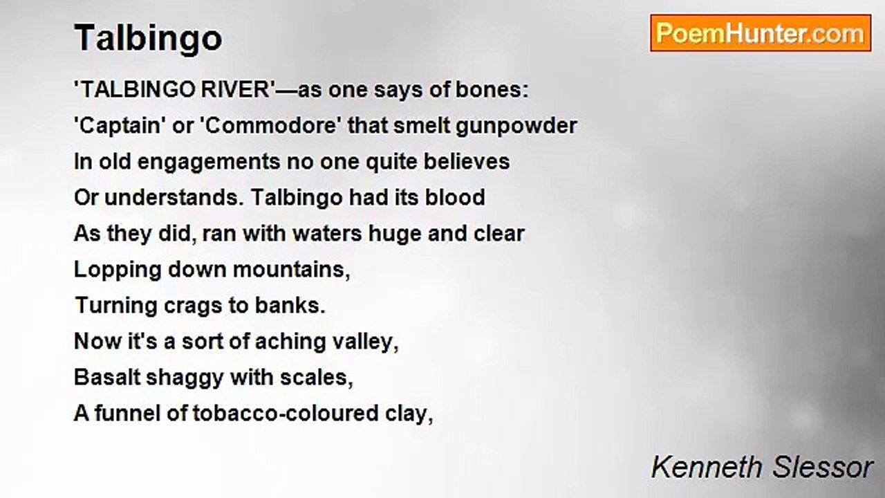 Kenneth Slessor - Talbingo