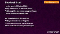 Wilfred Owen - Shadwell Stair
