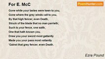 Ezra Pound - For E. McC
