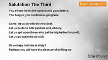 Ezra Pound - Salutation The Third