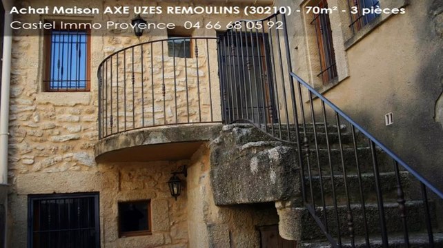 A vendre - maison - AXE UZES REMOULINS (30210) - 3 pièces - 70m²
