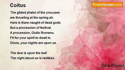 Ezra Pound - Coitus