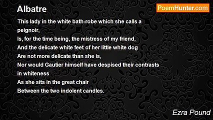 Ezra Pound - Albatre