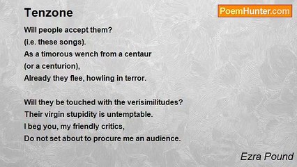 Ezra Pound - Tenzone