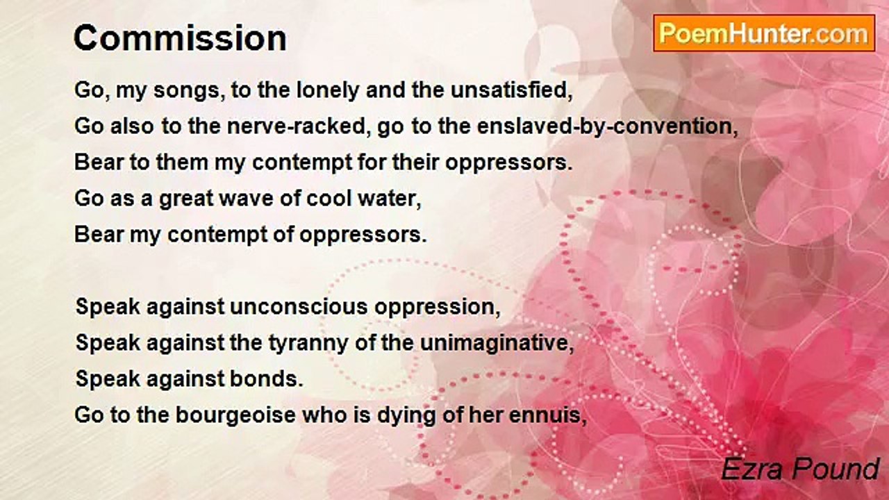 Ezra Pound - Commission