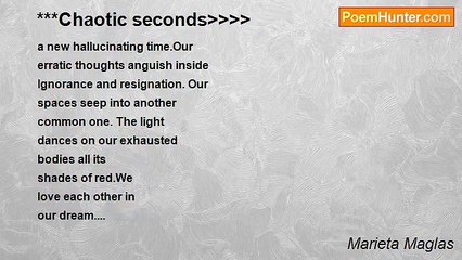 Marieta Maglas - ***Chaotic Seconds>>>>