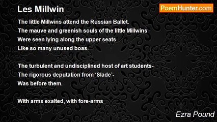 Ezra Pound - Les Millwin