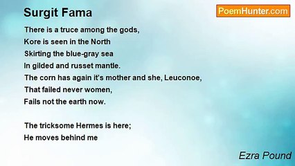 Ezra Pound - Surgit Fama