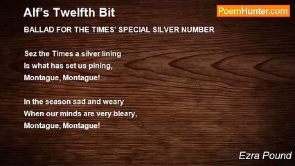 Ezra Pound - Alf’s Twelfth Bit