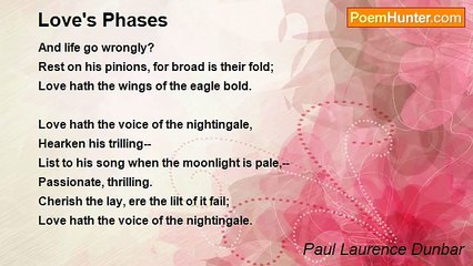 Paul Laurence Dunbar - Love's Phases
