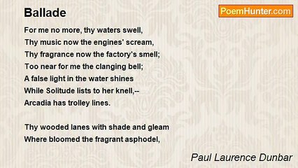 Paul Laurence Dunbar - Ballade