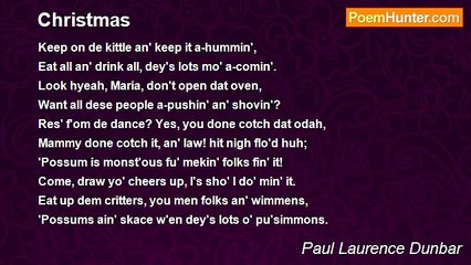 Paul Laurence Dunbar - Christmas