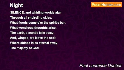 Paul Laurence Dunbar - Night