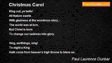 Paul Laurence Dunbar - Christmas Carol