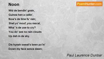 Paul Laurence Dunbar - Noon