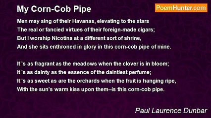 Paul Laurence Dunbar - My Corn-Cob Pipe