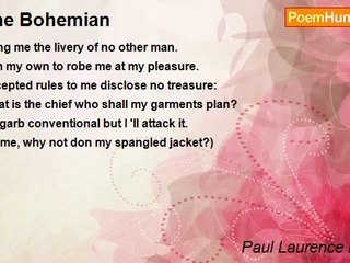 Paul Laurence Dunbar - The Bohemian