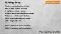 Paul Laurence Dunbar - Nutting Song