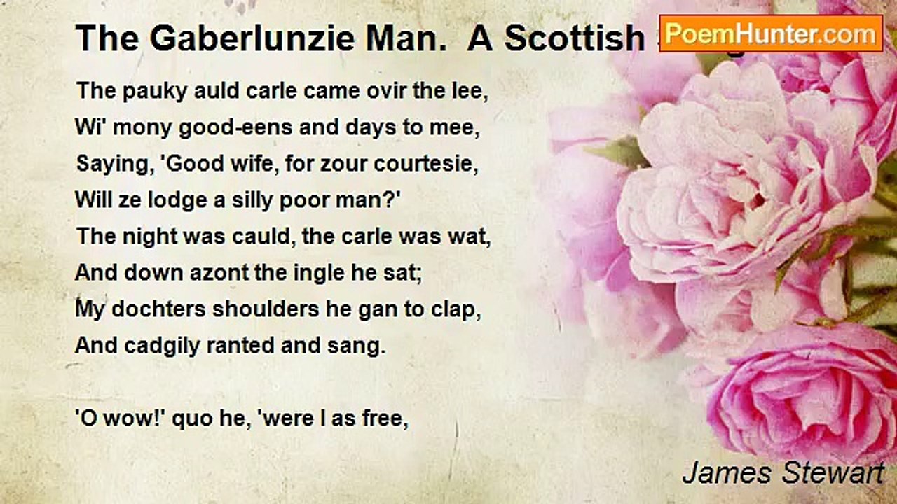 James Stewart - The Gaberlunzie Man.  A Scottish Song
