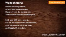 Paul Laurence Dunbar - Weltschmertz