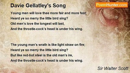 Sir Walter Scott - Davie Gellatley's Song