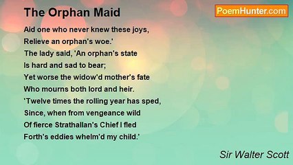Sir Walter Scott - The Orphan Maid