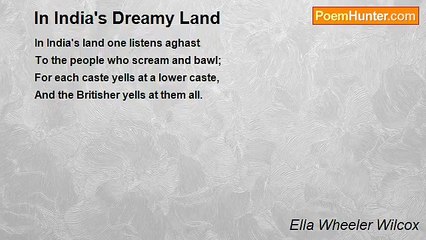 Ella Wheeler Wilcox - In India's Dreamy Land