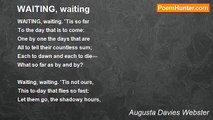 Augusta Davies Webster - WAITING, waiting