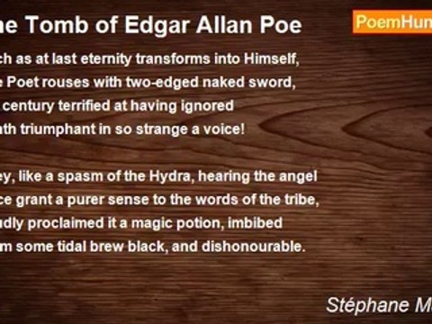 Stéphane Mallarmé - The Tomb of Edgar Allan Poe